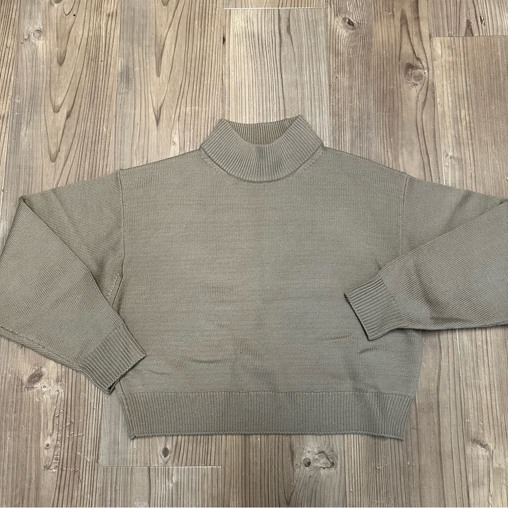 Aritzia Wilfred cropped turtleneck sweater